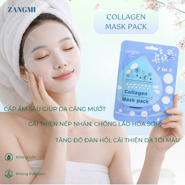 [Lẻ 1 mask] MẶT NẠ ZANGMI COLLAGEN / VITAMIN C