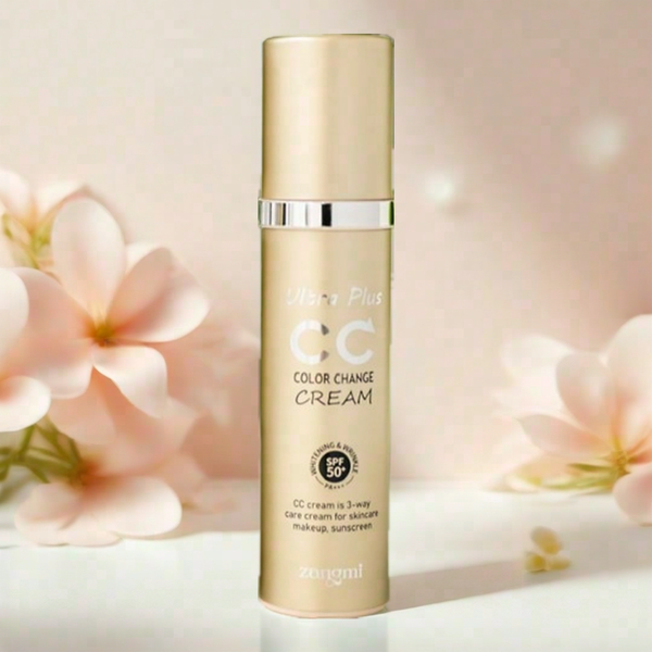 Kem CC Cream ZANGMI Ultra Plus SPF50+ PA+++ Che Khuyết Điểm Nâng Tông Trắng Da Kiềm Dầu Hàn Quốc 50g