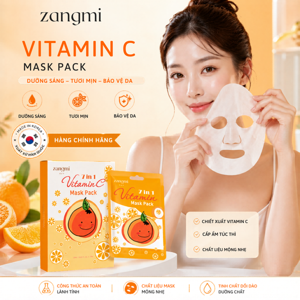 [Lẻ 1 mask] MẶT NẠ ZANGMI COLLAGEN / VITAMIN C