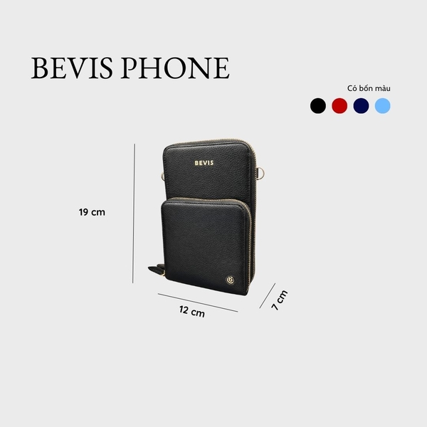 BEVIS PHONE – Túi Đeo Chéo Điện Thoại Da Bò Cao Cấp | Túi Đeo Chéo Nữ Thời Trang