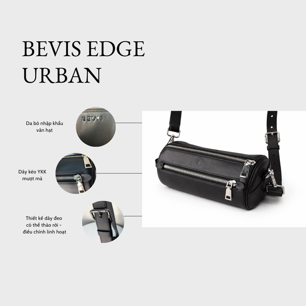 BEVIS EDGE URBAN – Túi Đeo Nam Da Cao Cấp Phong Cách Urban | Túi Nam Thời Trang