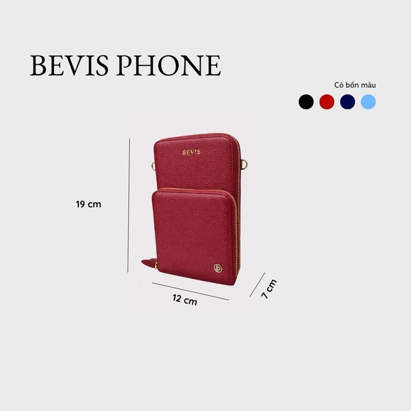 BEVIS PHONE – Túi Đeo Chéo Điện Thoại Da Bò Cao Cấp | Túi Đeo Chéo Nữ Thời Trang