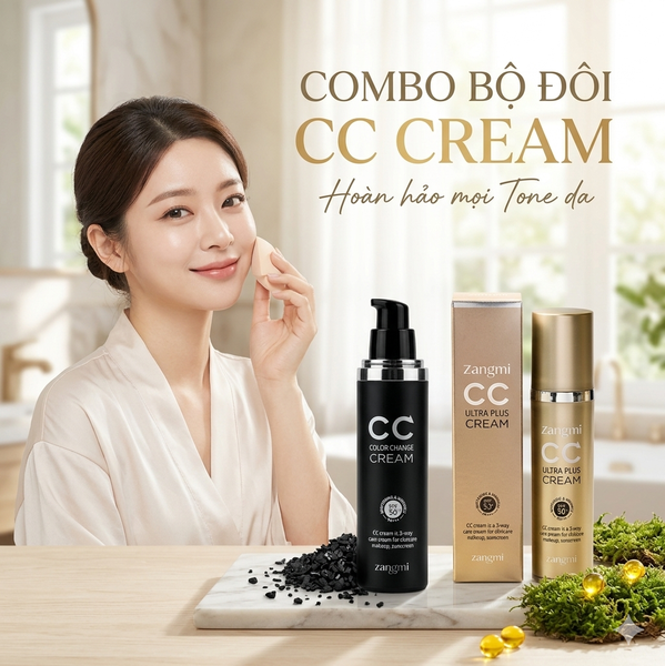 Combo Bộ đôi CC Cream - Hoàn hảo mọi Tone da