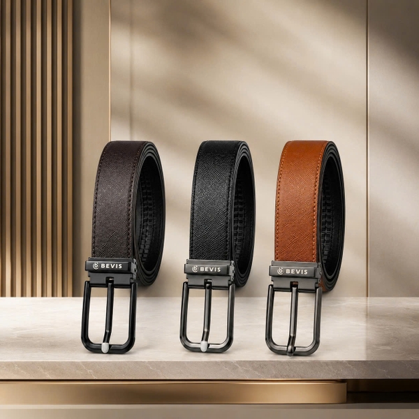 BEVIS SMART-BELT – Thắt Lưng Nam Phong Cách Cổ Điển Da Bò Thật Cao Cấp