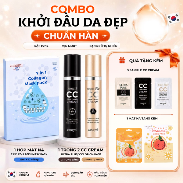Combo Khởi Đầu Da Đẹp chuẩn Hàn
