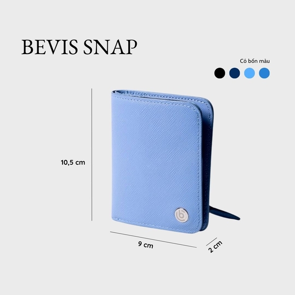 BEVIS SNAP – Ví da Bấm | Nhỏ Gọn – Thanh Lịch – Dễ Mang Theo