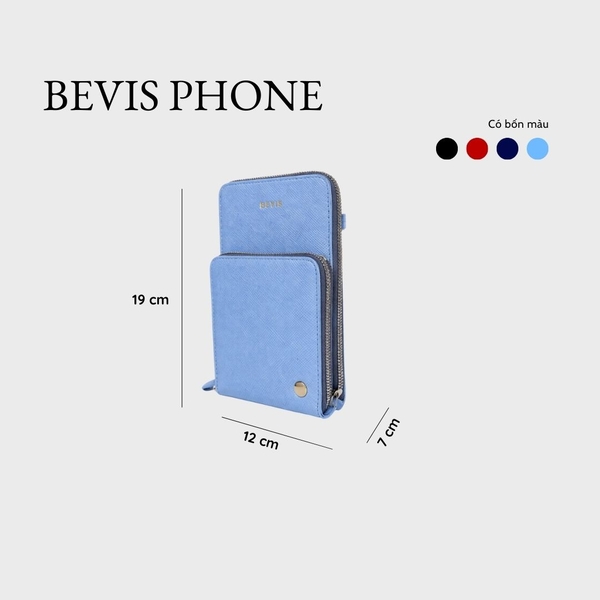 BEVIS PHONE – Túi Đeo Chéo Điện Thoại Da Bò Cao Cấp | Túi Đeo Chéo Nữ Thời Trang