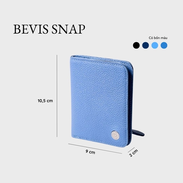 BEVIS SNAP – Ví da Bấm | Nhỏ Gọn – Thanh Lịch – Dễ Mang Theo