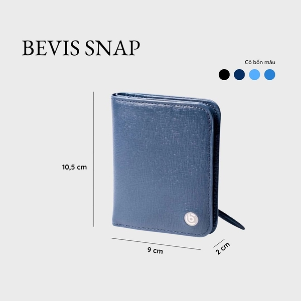BEVIS SNAP – Ví da Bấm | Nhỏ Gọn – Thanh Lịch – Dễ Mang Theo