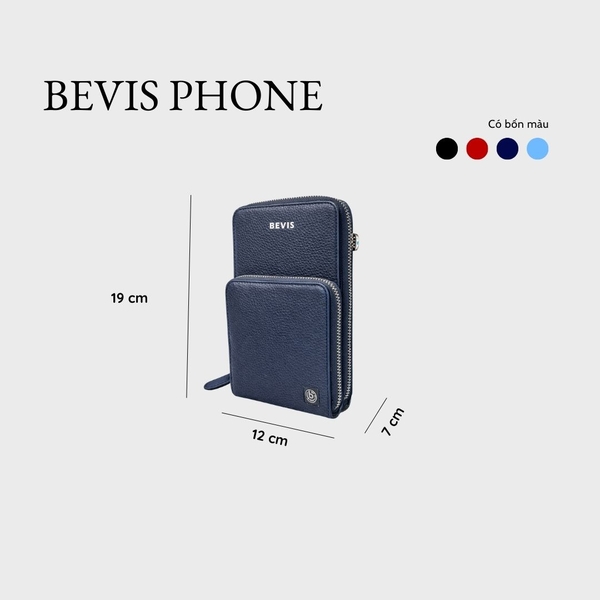 BEVIS PHONE – Túi Đeo Chéo Điện Thoại Da Bò Cao Cấp | Túi Đeo Chéo Nữ Thời Trang