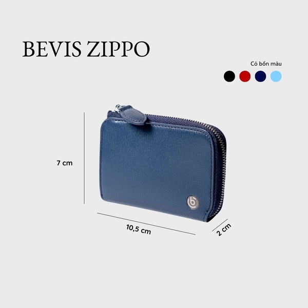 BEVIS ZIPPO – Ví Da Khóa Zip Da Bò Phong Cách Japan | Nhỏ Gọn – Thanh Lịch – Bền Bỉ