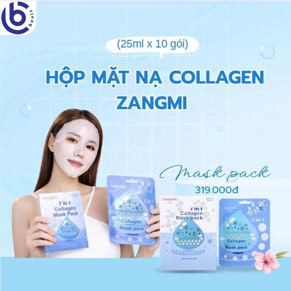 ZANGMI Collagen Mask Pack – Mặt Nạ Collagen Dưỡng Ẩm & Phục Hồi Da