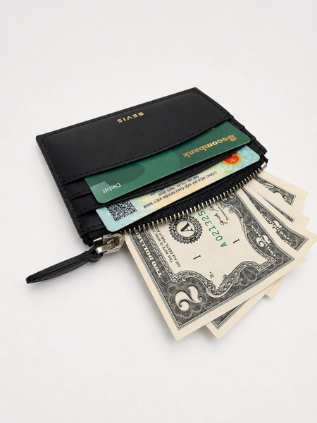 BEVIS SLIM 1– Ví Card Zip Da Đựng Namecard Cao Cấp | Ví Card Nhỏ Gọn, Mỏng Nhẹ