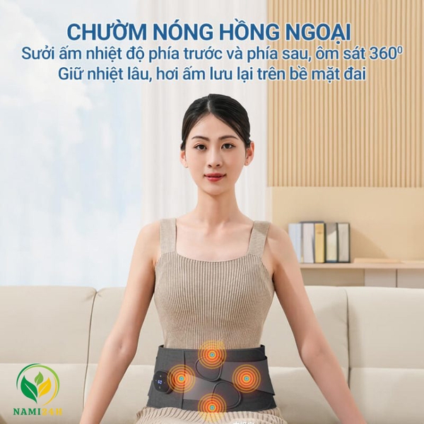 Đai massage thắt lưng giúp giãn cơ