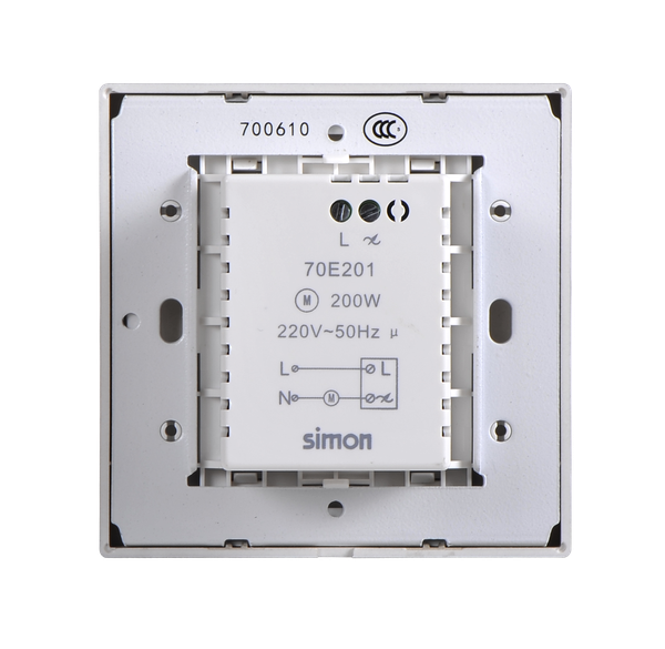 Module Chiết áp quạt 200W Simon I7 70E201-46 màu Sâm panh