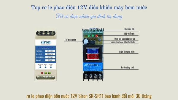 Top rơ le phao điện 12V điều khiển máy bơm nước - Tốt và được nhiều gia đình tin dùng
