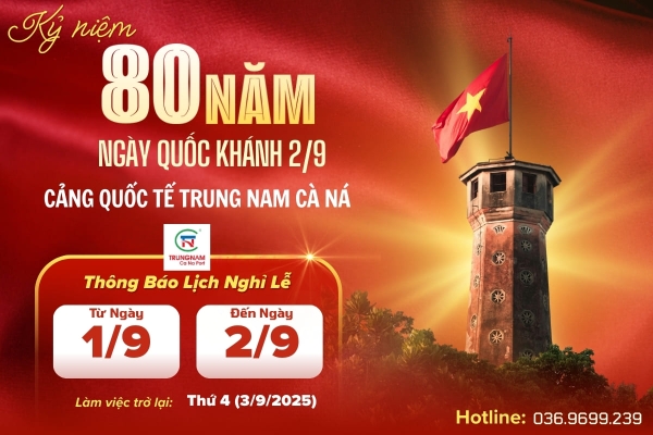 THÔNG BÁO VỀ LỊCH HOẠT ĐỘNG TRONG DỊP LỄ QUỐC KHÁNH 2/9