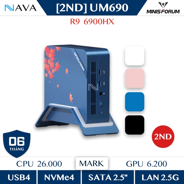 Like new Mini PC Minisforum UM690 AMD Ryzen 9 6900HX Radeon 680M