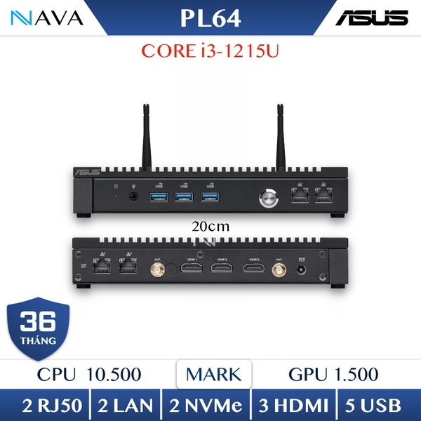 ASUS Mini PC PL64 i3-1215U NAVA STORE