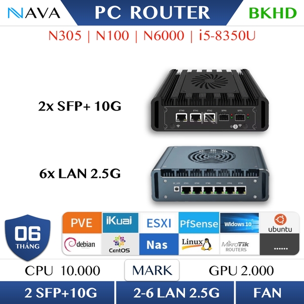 PC Router Beikong G48S/G31F - Intel N100 - 6 LAN | Nava Store NAVA ...