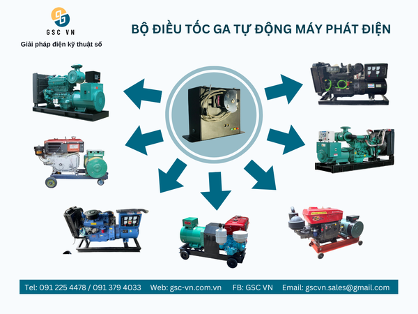 Vì sao cần dùng điều tốc ga tự động cho máy phát điện?