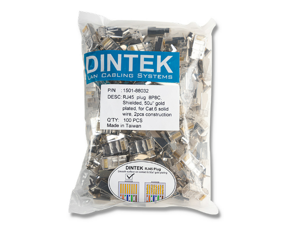 Đầu mạng RJ45 DINTEK FTP Cat.6 chống nhiễu (1501-88032)