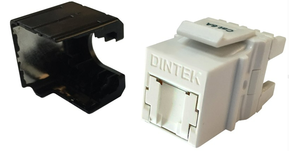 Modular Jack DINTEK PowerMAX+ Cat.6A Loại F có màn trập dọc ezi-JACK (1305-05020)