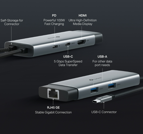 Hub USB Type-C 6 Cổng - UH6120C