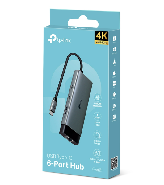 Hub USB Type-C 6 Cổng - UH6120C