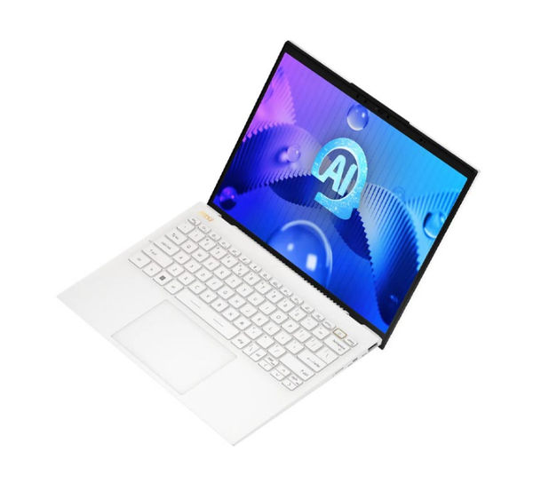 Laptop MSI Prestige 13 AI Evo (A1MG-240VN) (Ultra 5-125H/32G RAM/512SSD/13.3 inch OLED 2.8K/FP/Win11 SL/Trắng/Vỏ nhôm/TÚI)