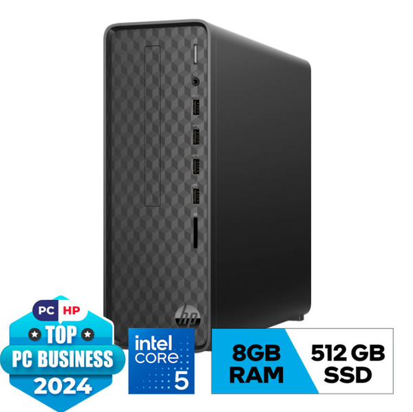 PC HP S01-pF4010d (AZ0F6PA) (i5-14400(10*2.5)/8GD4/512GSSD/WL/BT/KB/M/W11SL/ĐEN)