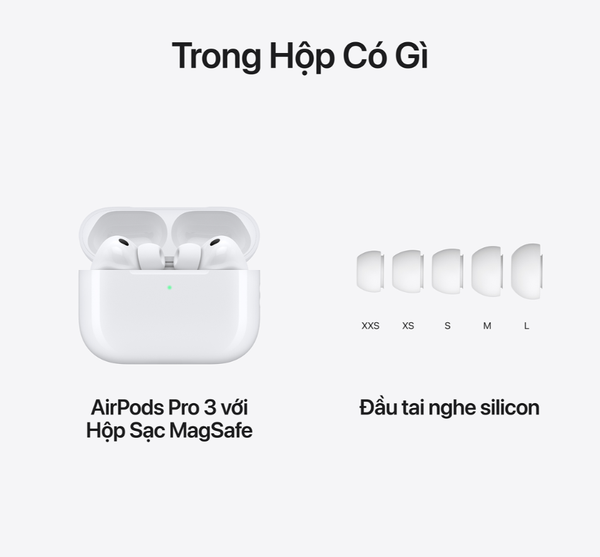 Tai nghe Bluetooth Apple AirPods Pro 3 2025 Type-C | Chính hãng (MFHP4ZP/A)
