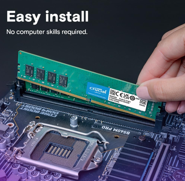 Ram Desktop Crucial 32GB 3200MHz DDR4 (CT32G4DFD832A)