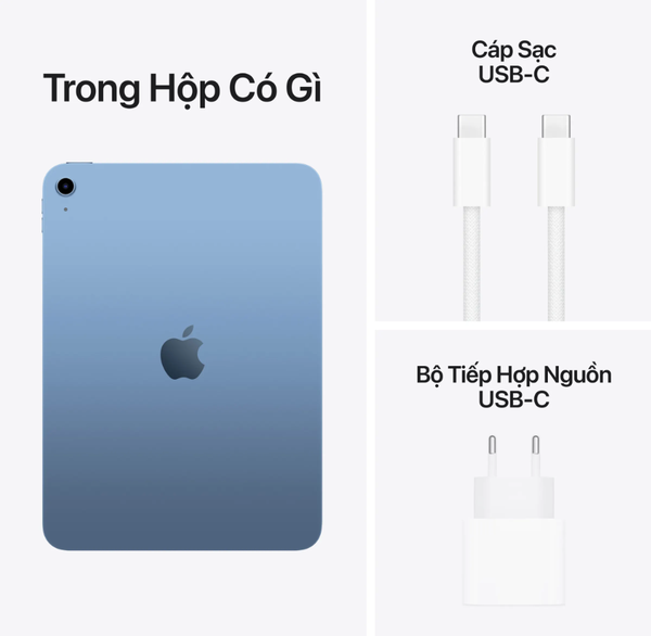 Ipad A16 128Gb Wifi Blue Box Chính Hãng - MD4A4ZA/A ( 6GB/ 128Gb/ Blue )