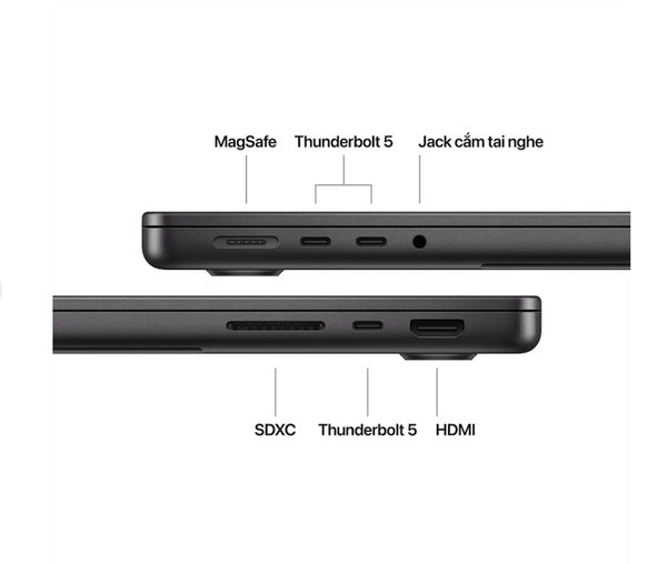 MacBook Pro 14 inch M4 PRO (12CPU | 16GPU | 24GB | 512GB | SPACE BLACK) MX2H3SA/A - Chính Hãng Apple Việt Nam