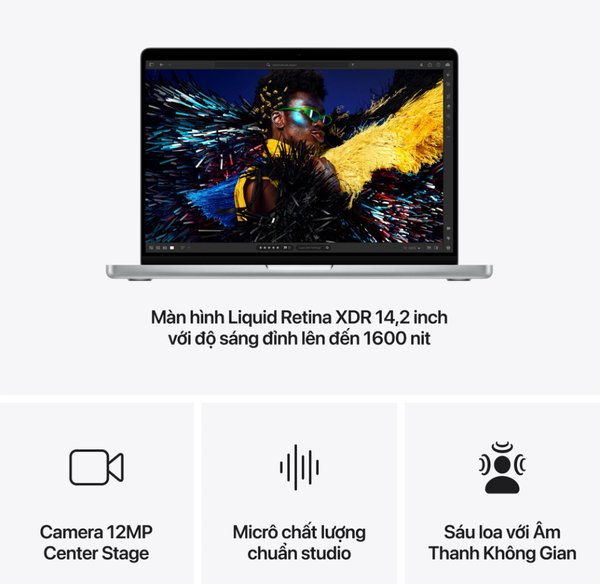 MacBook Pro M4 14 inch 12 CPU / 16 GPU / 48GB RAM / 512GB - Chính hãng VN