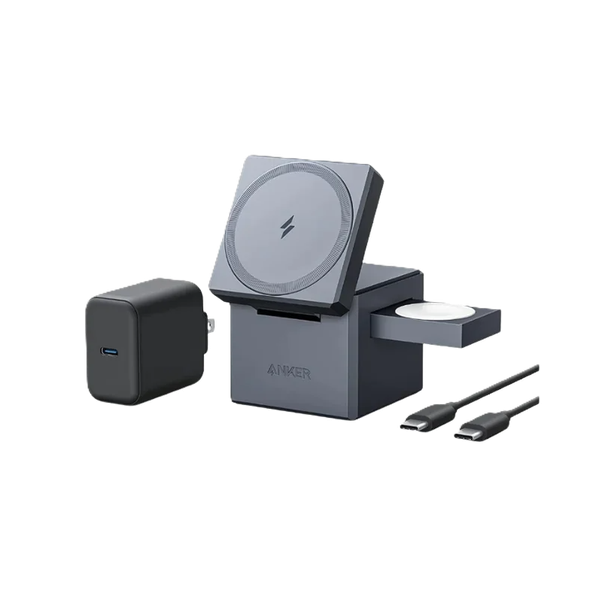 Anker Y1811 – Đế sạc không dây Anker 737 cube MagSafe 3 in 1 15W