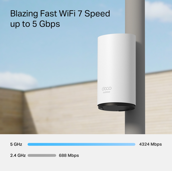 Deco BE25-Outdoor Router Mesh WiFi 7 Ngoài trời/Trong nhà BE5000