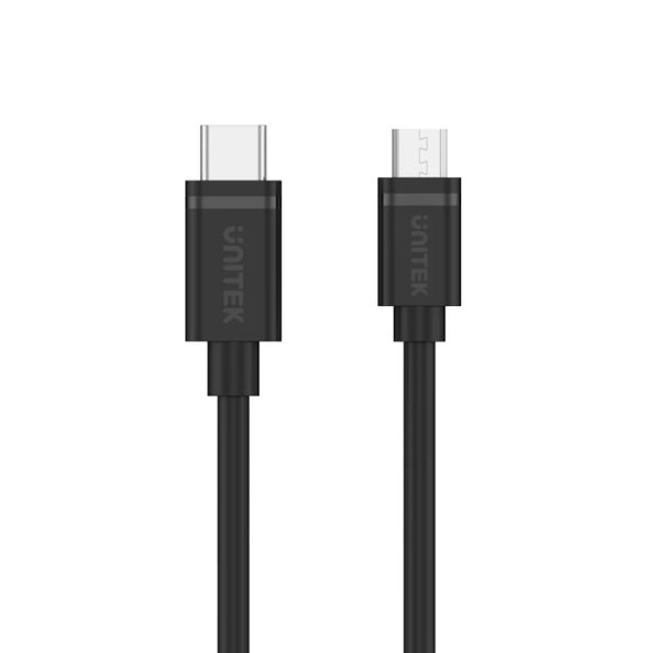 Cáp sạc nhanh Type-C sang Micro dài 1m UNITEK Y-C473BK