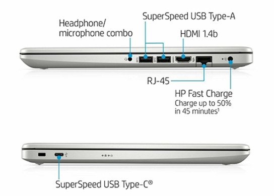 Laptop HP 14s ep0220TU B73VWPA (Core i3 1315U/ 8GB/ 512GB SSD/ 14 inch FHD/ Win11/ Silver)