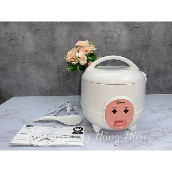 Nồi cơm điện mini Midea MR-CM06SA 0.6L - Hàng Chính Hãng