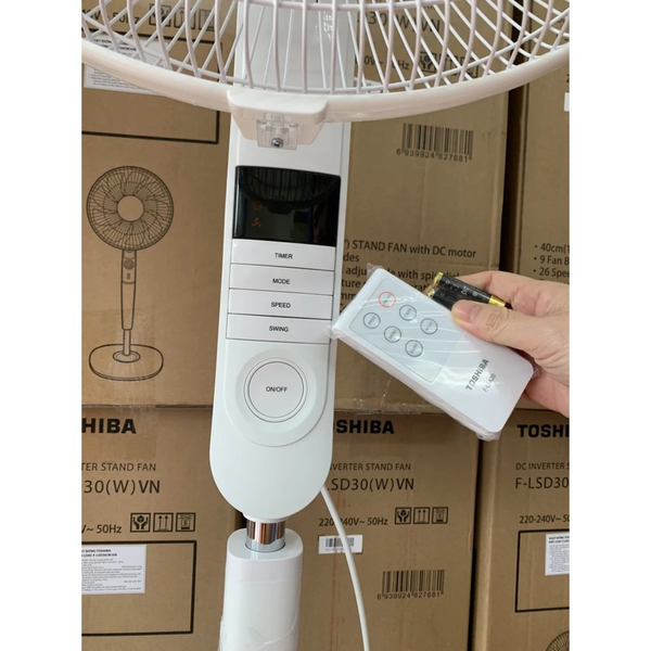 Quạt cây Toshiba F-LSA20(W/H)VN(Ghi) có khiển model 2022 - Hàng Chính Hãng