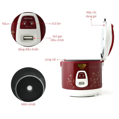 Nồi cơm điện Cuckoo 3 lít CR-1713 - Hàng chính hãng