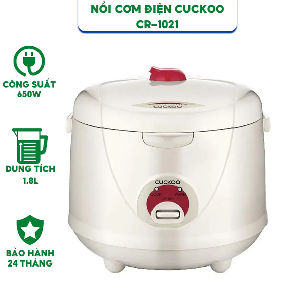 Nồi cơm điện Cuckoo 1.8 lít CR-1021 - Hàng chính hãng