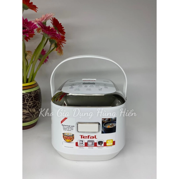 Nồi cơm điện cao tần Tefal RK604165 - Dung tích 0.7 lít - Công suất 800W - Hàng chính hãng - Bảo hành 24 tháng