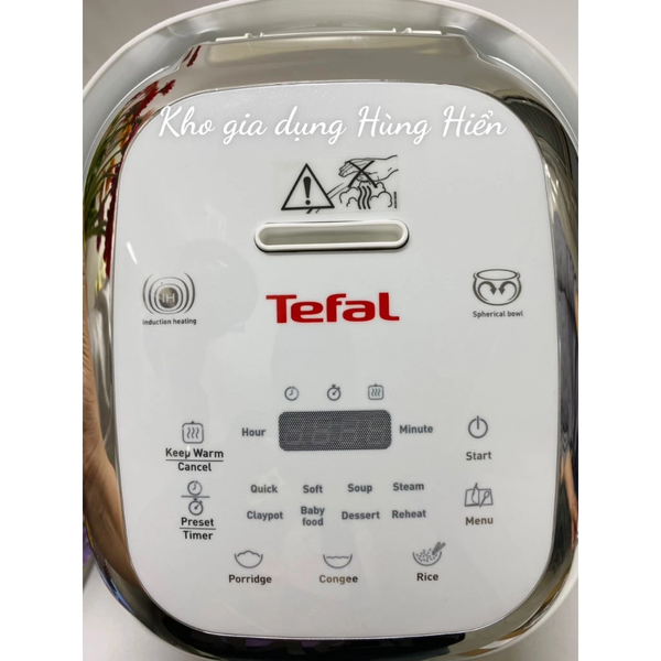 Nồi cơm điện cao tần Tefal RK604165 - Dung tích 0.7 lít - Công suất 800W - Hàng chính hãng - Bảo hành 24 tháng