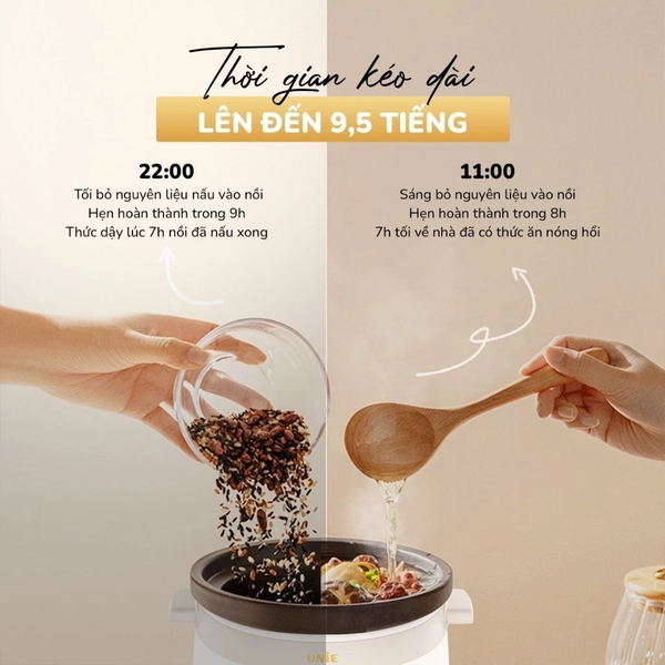 Nồi kho hầm đa năng Unie USC308 dung tích 3 lít - HÀNG CHINH HÃNG BAO HANH 12 THANG