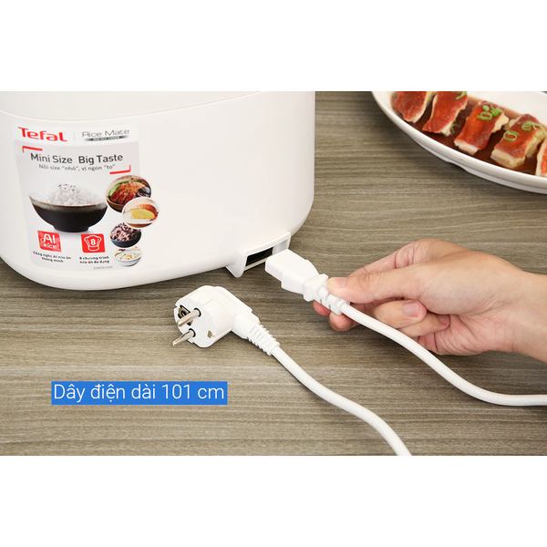 Nồi cơm điện tử Tefal Rice Mate Mini 0.7L RK515168 - Hàng chính hãng bảo hành 24 tháng
