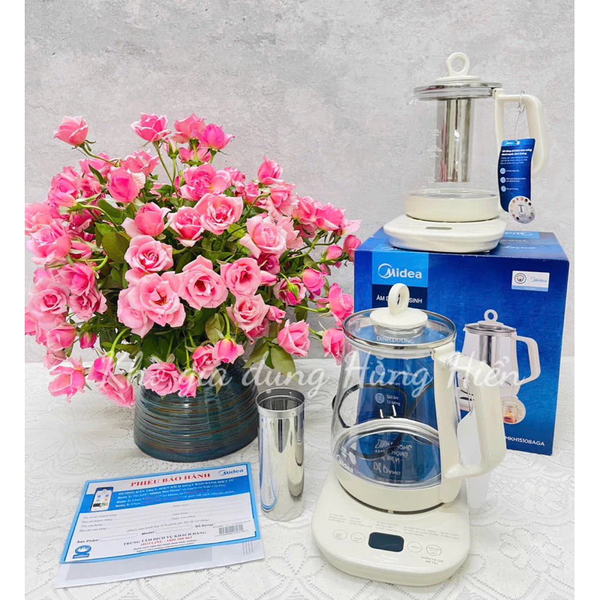 Ấm dưỡng sinh Midea MKH15108AGA 800W dung tích 1.5L - Hàng chính hãng bảo hành 12 tháng.