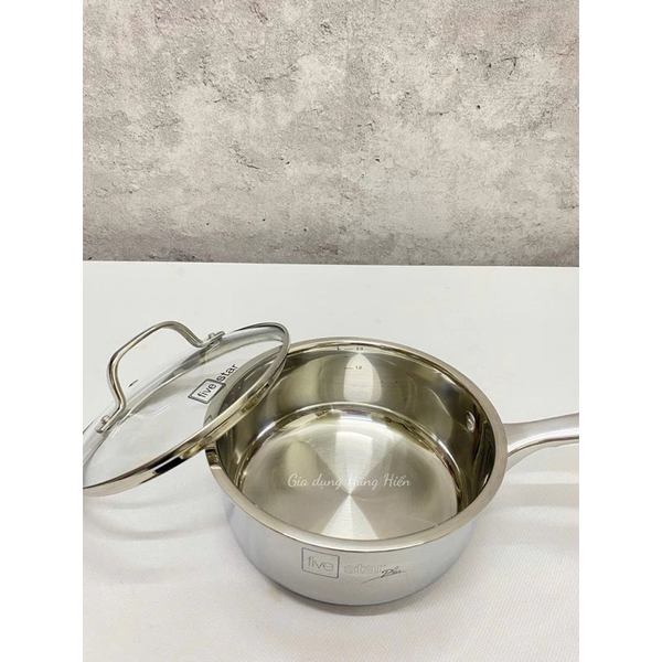 Bộ 3 Nồi Inox 304 Fivestar FB-B3002 Đáy Liền Thân- Kích thước 18cm/20cm/24cm - Bảo Hành Chính Hãng 24 Tháng